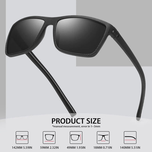 Designer Polarized Zonnebrillen Set voor Heren & Dames | UV400 Bescherming | Ideaal voor Buitenactiviteiten