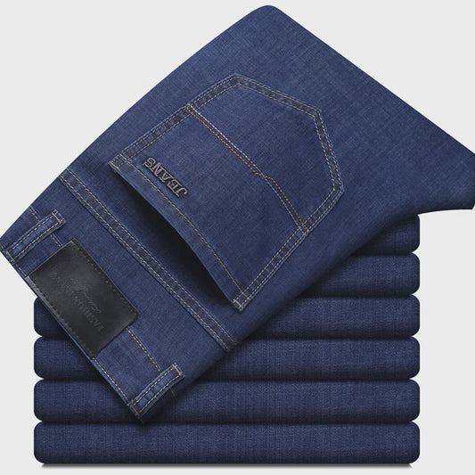 Comfortabele Stretch Jeans Heren - Elastisch Katoen voor Zakelijk en Casual Gebruik