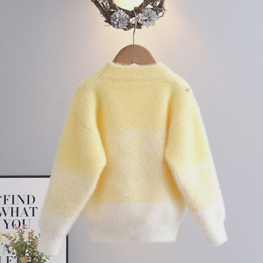 Schattige Gebreide Trui voor Meisjes - Elegante Winterkleding voor Kinderen