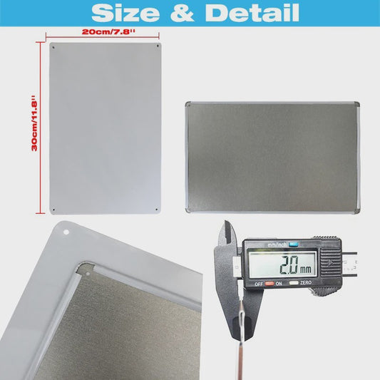 Vintage Metalen Bord - Decoratieve Wanddecoratie voor Pub, Keuken, Bar & Man Cave