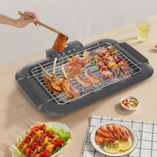 Elektrische Tafelgrill 2000W met 6 Temperatuurstanden - Perfect voor Binnen & Buiten