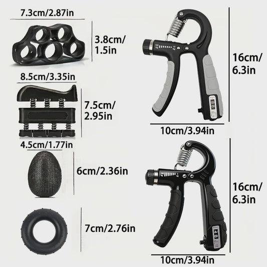 Verstelbare Hand Grip Kracht Trainer Set (100/200kg) met Teller - Hand, Pols & Onderarm Oefening