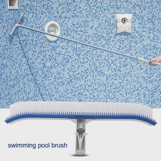Heavy Duty Zwembadborstel 18 Inch - Nylon & RVS - Voor Tegels, Muren en Vloer