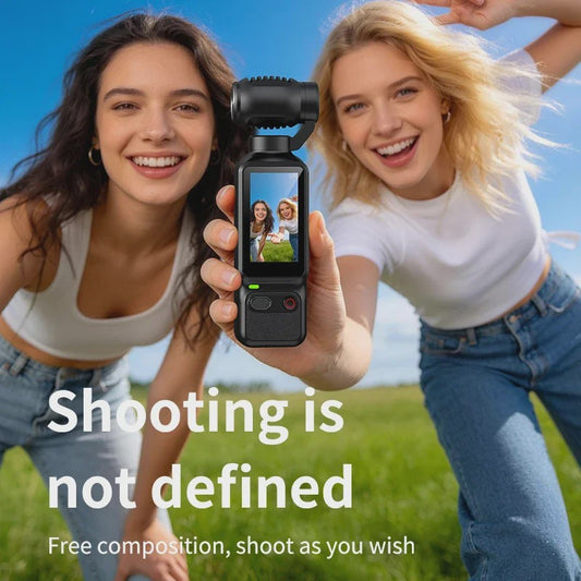 Compacte 4K Action Camera met 180° Roteerbare Lens - Ideaal voor Vlogs, YouTube & TikTok