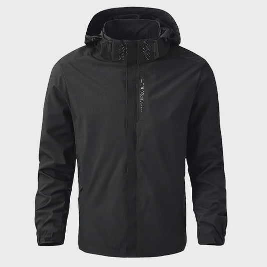 Lichtgewicht Heren Waterdichte Regenjas met Capuchon - Outdoor, Wandeljas, Winddicht