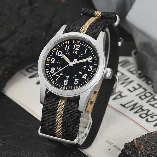 Militado ML05 Herenhorloge 38mm - Vintage Stijl met Miyota Uurwerk & Saffierglas