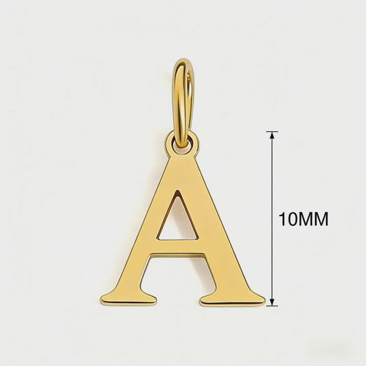 Gouden Initiaal Bedel - Roestvrij Staal - DIY Ketting Bedeltje A-Z