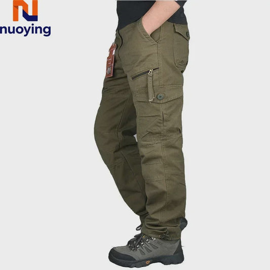 Heren Cargo Broek - Comfortabele Outdoor & Wandelbroek met Meerdere Zakken