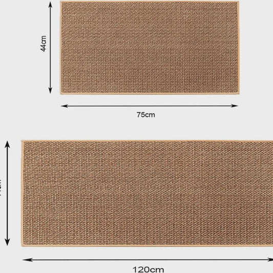 Wasbare Antislip Keuken Runner - Faux Sisal Keukenmat met Natuurrubber Anti-slip Onderkant