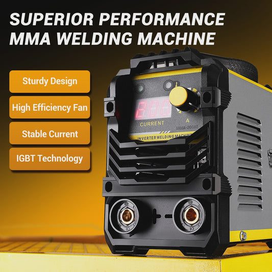 DEKO MMA Lasmachine 200A DC Inverter IGBT - Lichtgewicht & Efficiënt Lassen
