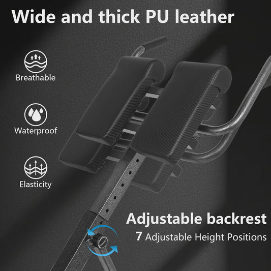 Verstelbare Roman Chair & Back Extension Bank - Opvouwbaar Fitnessapparaat