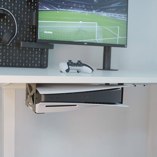 Monzlteck Onder Bureau Houder voor PS5 & PS5 Slim - Stealth Mount Console Bevestiging