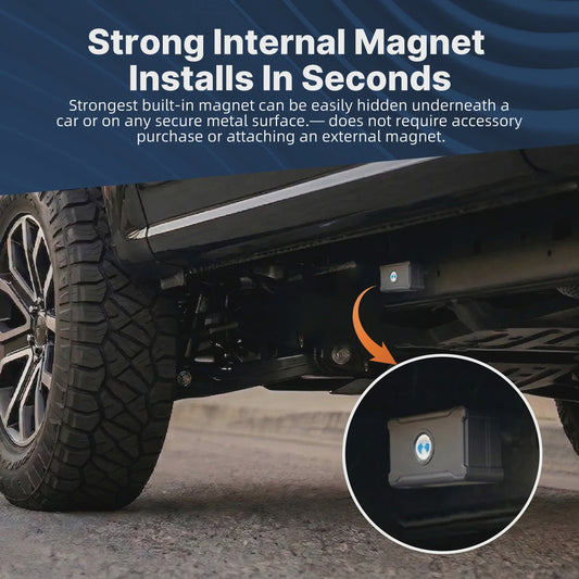 Mini GPS Tracker voor Auto, Motor & Vrachtwagen - Real-Time Anti-Diefstal Tracking met Magnetische Bevestiging