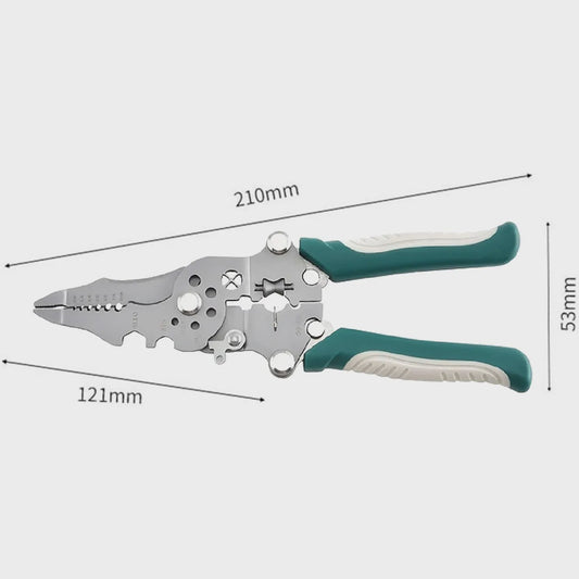 18-in-1 Multifunctionele Tang: Draadstripper, Krimper & Knipgereedschap