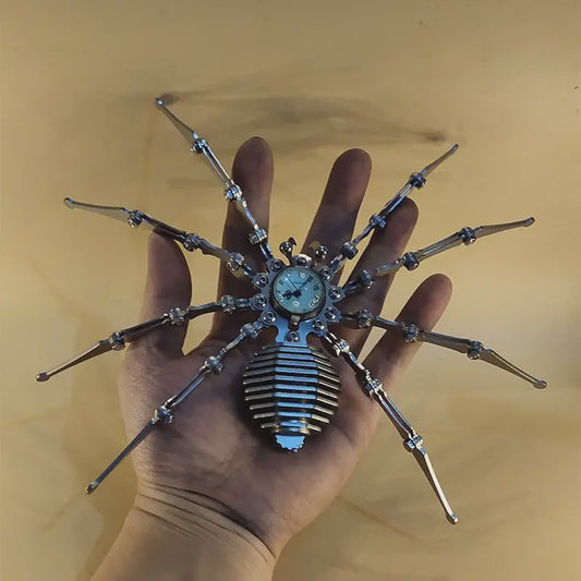 Unieke Steampunk Spin Tijdmodel - Metalen Handgemaakt Decoratie Object