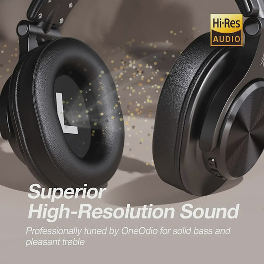 OneOdio Fusion A70 Draadloze Koptelefoon - Hi-Res Audio, 72u Batterij, Studio & DJ