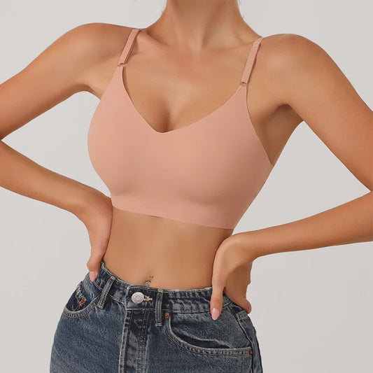 Naadloze Push-Up BH met IJszijde - Comfortabele Crop Top Stijl