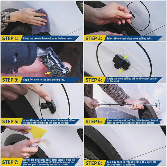 Professionele PDR Autodell Verwijderingsset - Lakvrije Deukreparatie Kit
