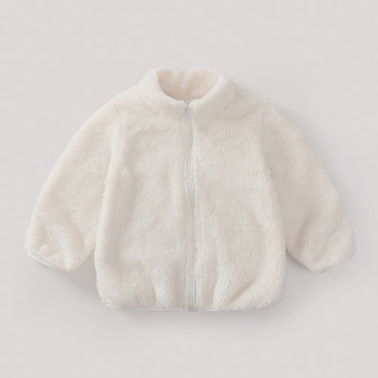 Zachte Pluche Kinderjas - Warm & Stijlvol voor Herfst/Winter