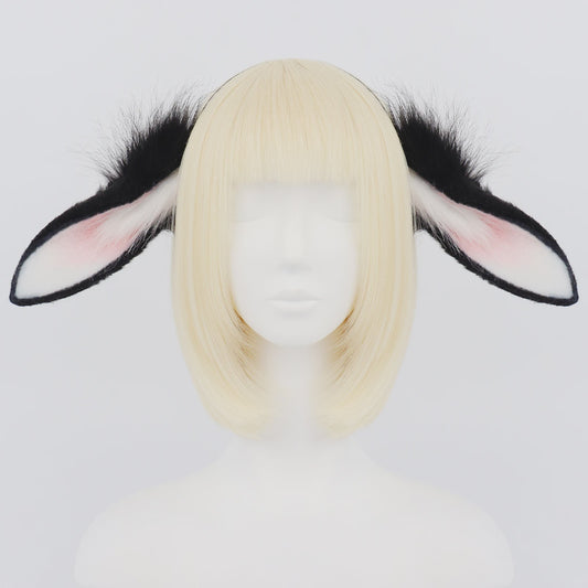 Pluche Konijnenoren Haarband - Feestelijk Accessoire voor Cosplay & Feesten