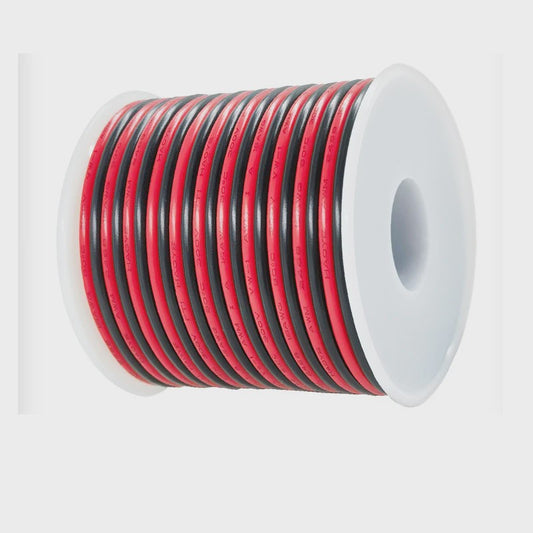 Flexibele 2-aderige Koperdraad Kabel (10M-50M) voor LED Verlichting & DIY Projecten