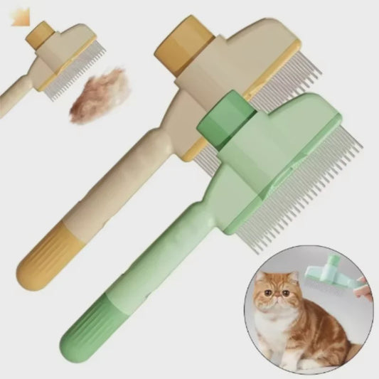 Zelfreinigende Hondentondeuse met één knop - Efficiënte Huisdier Haarverwijderaar & Borstel