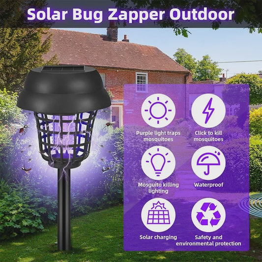 Solar Muggenvanger & Tuinlamp - Waterdicht, Automatisch & Decoratief