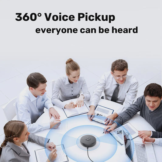 EMEET USB Conferentie Speakerphone met 360° Microfoon voor Online Vergaderingen