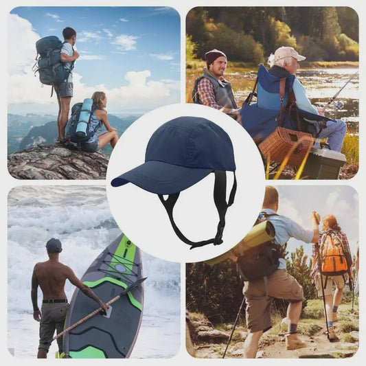 Waterdichte Surferspet met Kinband - Ideaal voor Kitesurfen, Surfen & Watersport