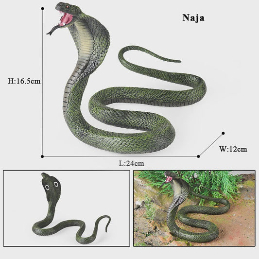 Oenux Realistische Slangen Speelgoed Set - Cobra, Python, Rattle Snake - Educatief en Decoratief