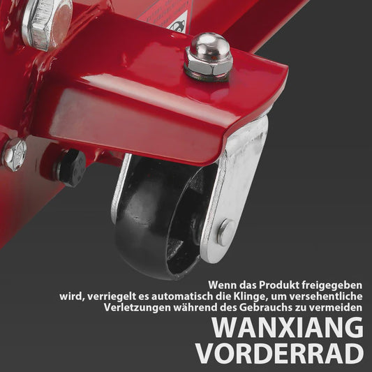 3T Hydraulische Vloerkrik - Zwaar Uitvoering Staal met Dubbele Pomp & Hefbereik 75-505mm