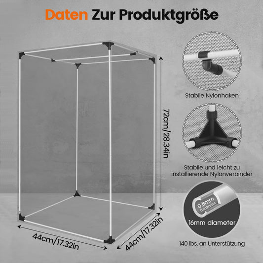 Professionele Kweekkas 44x44x72cm - Hoge Reflectie Mylar, 600D, Hydrocultuur