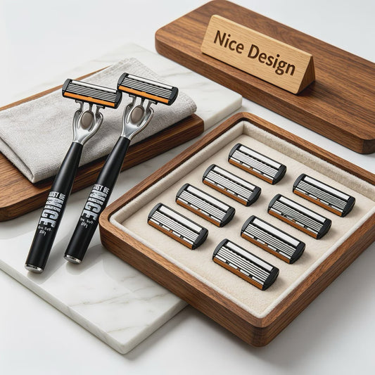 Luxe Scheerset voor Heren: 6-laags Scheermes met Aloë Vera Strip - Perfect Cadeau