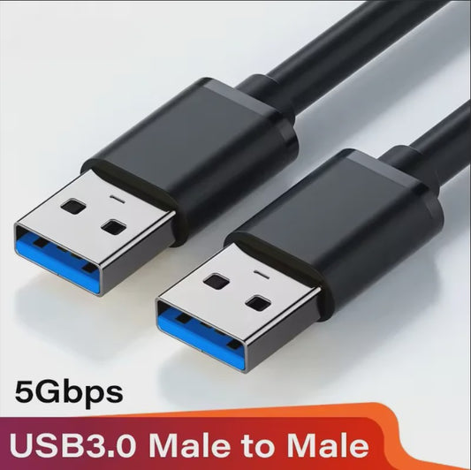 USB 3.0 Male-Male Kabel - 5Gbps Snelheid & Universele Compatibiliteit