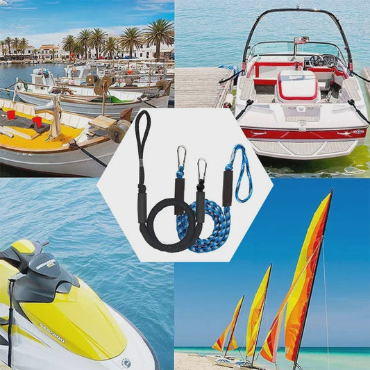 Bungee Docklijn voor Boten, Jetski's en Waterscooters - Schokabsorberend en Duurzaam
