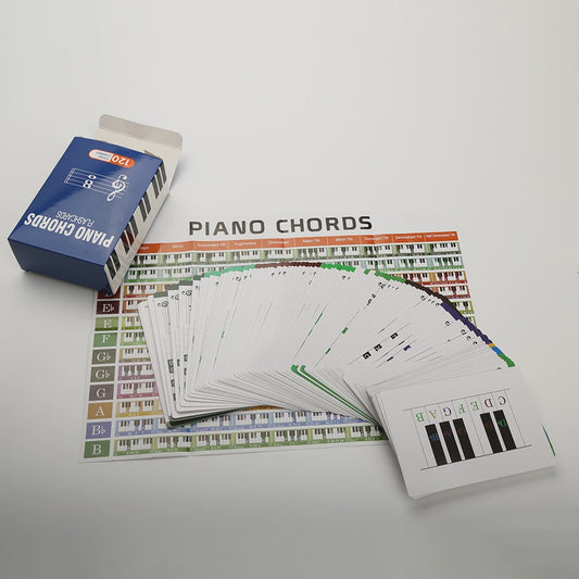 Piano Akkoorden Flashcards - Leer Muziek & Akkoorden Snel en Makkelijk