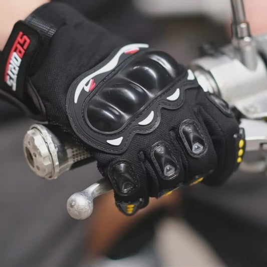 Motorhandschoenen Volledig Vingerbeschermend Ademend voor Motorrijden, Fietsen & Outdoor Sport