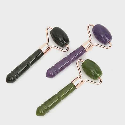 Jade Gezichtsroller & Gua Sha Tool - Natuursteen Massage voor Huidverjonging & Facelift