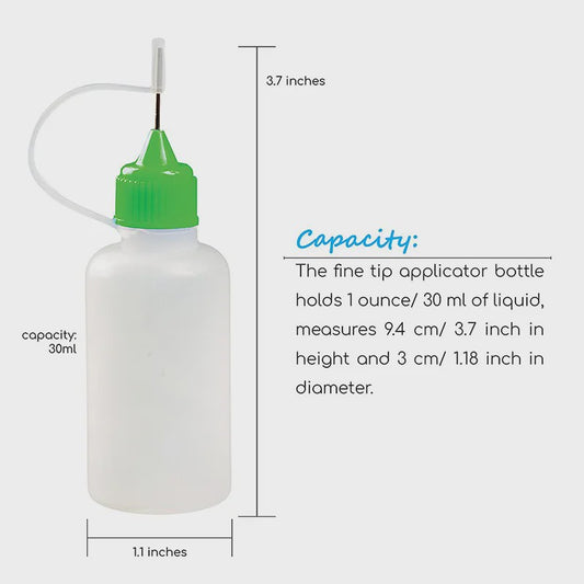 Set van 5x 30ml Precisie Doseerflesjes met Naaldpunt - Ideaal voor Klei, Verf en Lijm