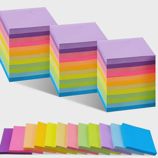 Kleurrijke Sticky Notes Set - Kawaii Notitieblokjes voor Kantoor & School