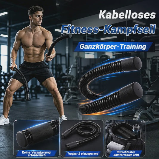 UMAY Draadloze Fitness Battle Rope - Krachttraining voor Core, Bovenlichaam & Full Body