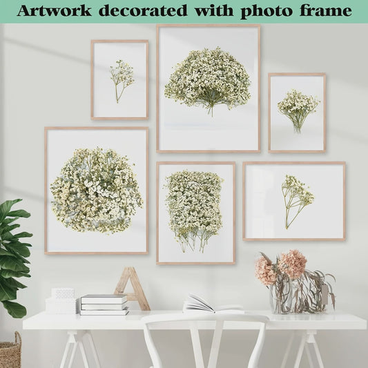 110 Stuks Gedroogde Baby's Breath (Gypsophila) - Boho Decoratie & Knutselmateriaal