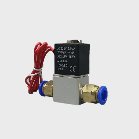 Elektrische Solenoïde Klep 12V/24V/220V - 2/2 Weg Normaal Gesloten - 6mm/8mm Slangaansluiting
