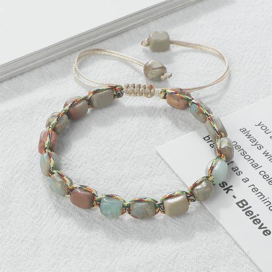 Verstelbare Emperor Stone Kralen Armband - Natuursteen Bangle voor Dames & Heren