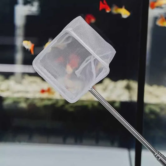 Verstelbaar Aquarium Visnet met Lange Steel - Vangen & Reinigen