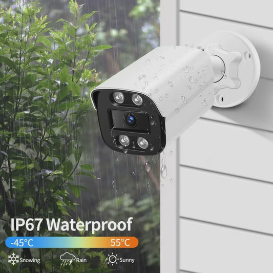 4K 8MP Outdoor IP Camera met AI Humanoid Detectie, Audio & Brede Hoek
