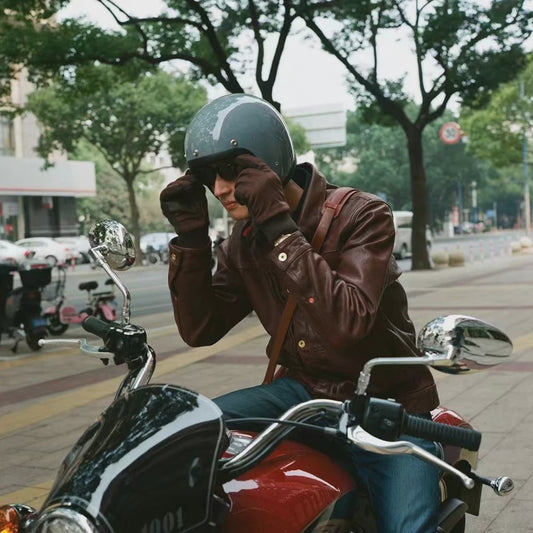 Retro Open Face Motorhelm 500TX - Compacte Vorm, Japanse/Koreaanse Stijl