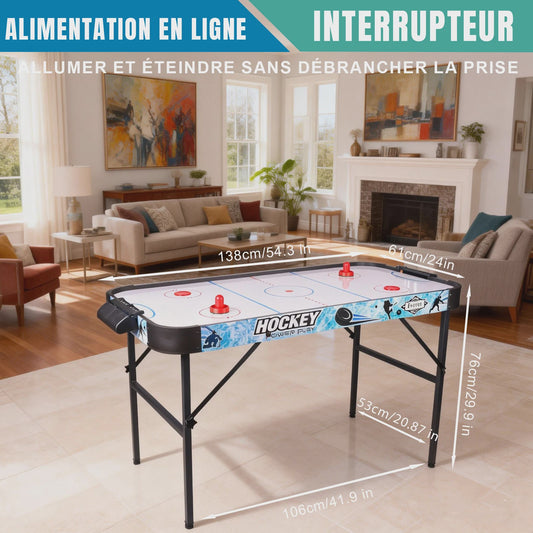HLC Air Hockey Tafel - Inclusief 2 Paddles & 2 Pucks - Voor Volwassenen en Kinderen