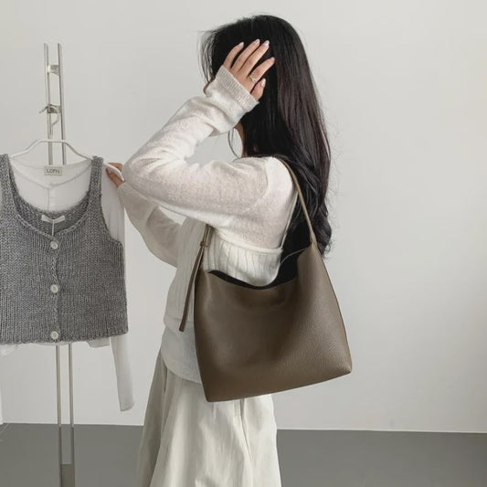 Luxe Dames Tote Bag in Suède Look - Grote Capaciteit, Retro & Veelzijdig