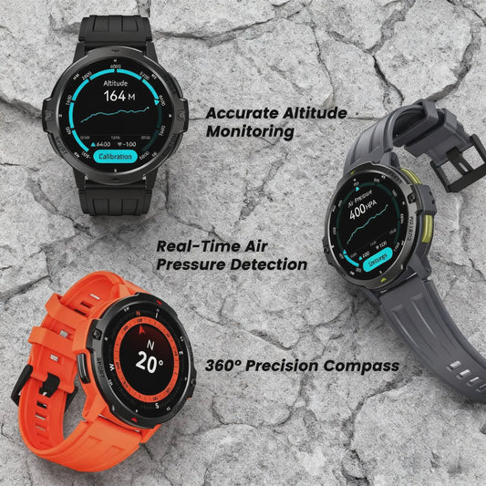 LEADOYS C31 GPS Smartwatch Heren - Outdoor Fitness, Zwemmen & Hardlopen met Hartslagmeter